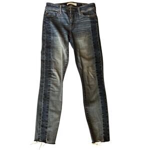 Liverpool Ankle Jeans with side dark denim stripe.  Size 26/2
